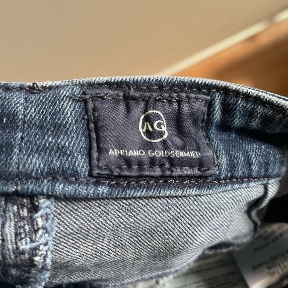 Adriano Goldschmied Ethereal Blue Distressed Legging Ankle Skinny Jeans EUC 24 - Picture 9 of 12